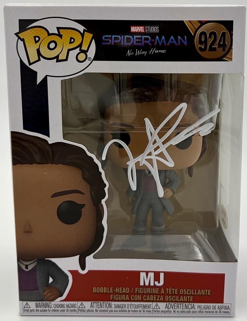 Zendaya signed "MJ" Funko #924 (Spider Man) *RARE* - PSA COA